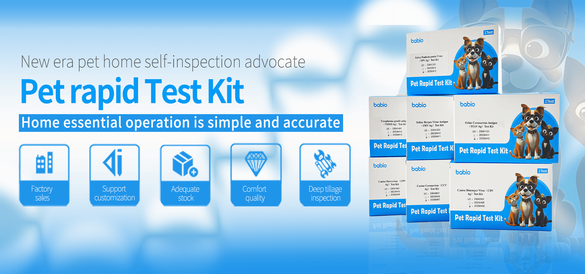 kjæledyr rask test kit